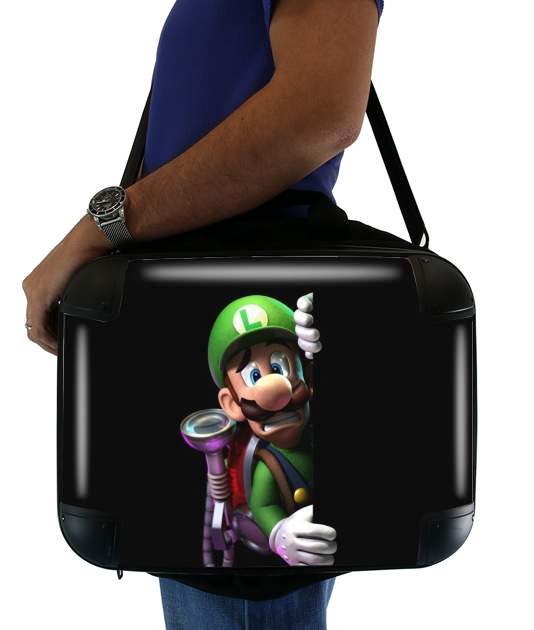 Luigi Mansion Fan Art für Computertasche / Notebook / Tablet