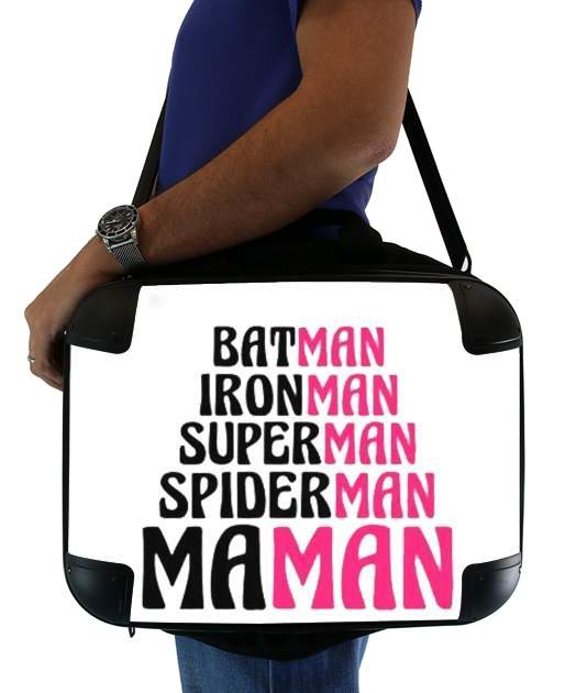 Maman Super heros für Computertasche / Notebook / Tablet