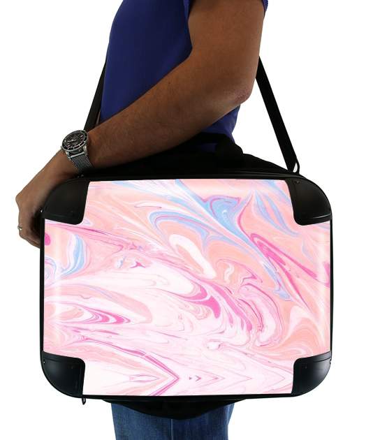 Minimal Marble Pink für Computertasche / Notebook / Tablet