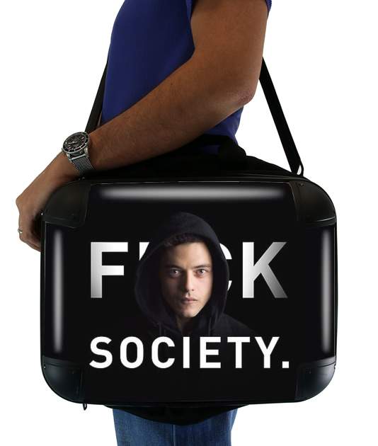 Mr Robot Fuck Society für Computertasche / Notebook / Tablet