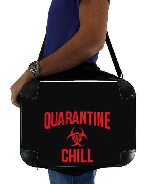 Quarantine And Chill für Computertasche / Notebook / Tablet