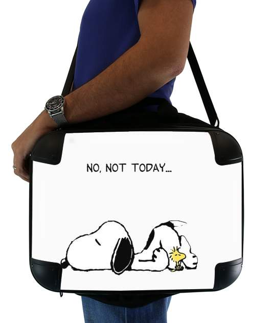 Snoopy No Not Today für Computertasche / Notebook / Tablet