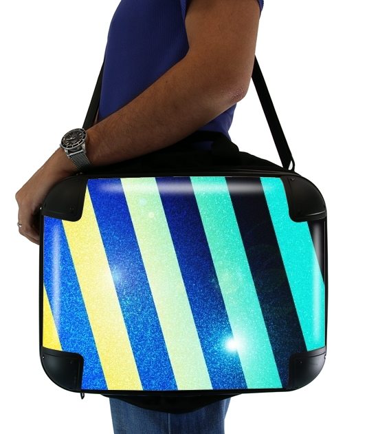 Striped Colorful Glitter für Computertasche / Notebook / Tablet
