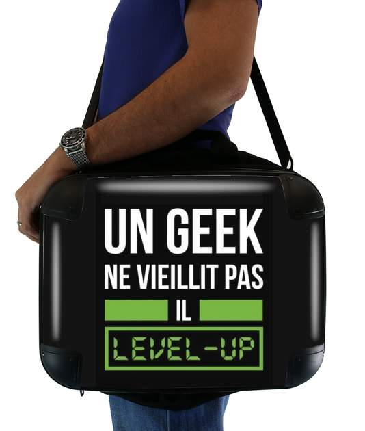 Un Geek ne vieillit pas il level up für Computertasche / Notebook / Tablet