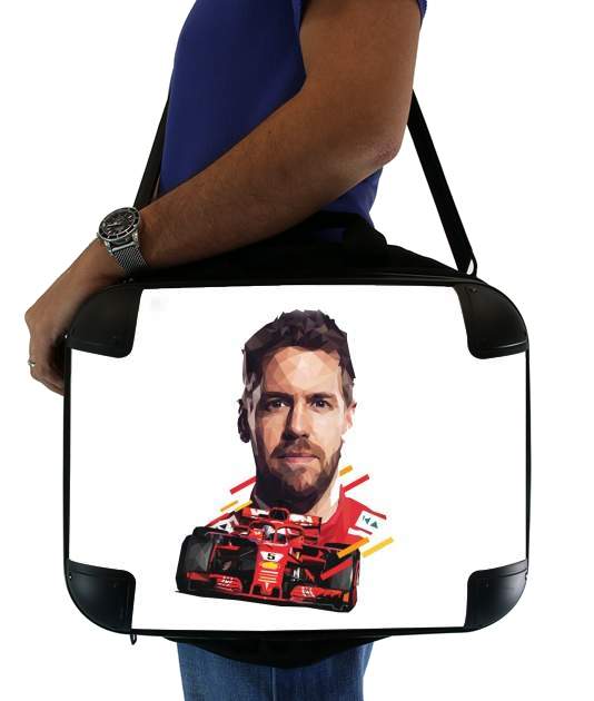 Vettel Formula One Driver für Computertasche / Notebook / Tablet