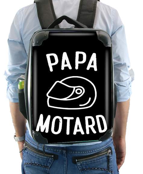 Papa Motard Moto Passion für Rucksack