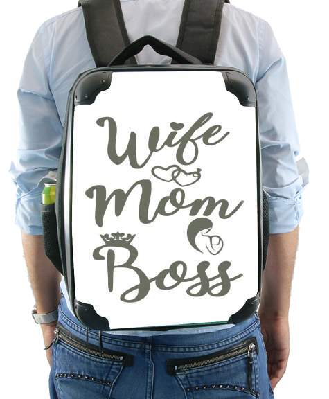 Wife Mom Boss für Rucksack