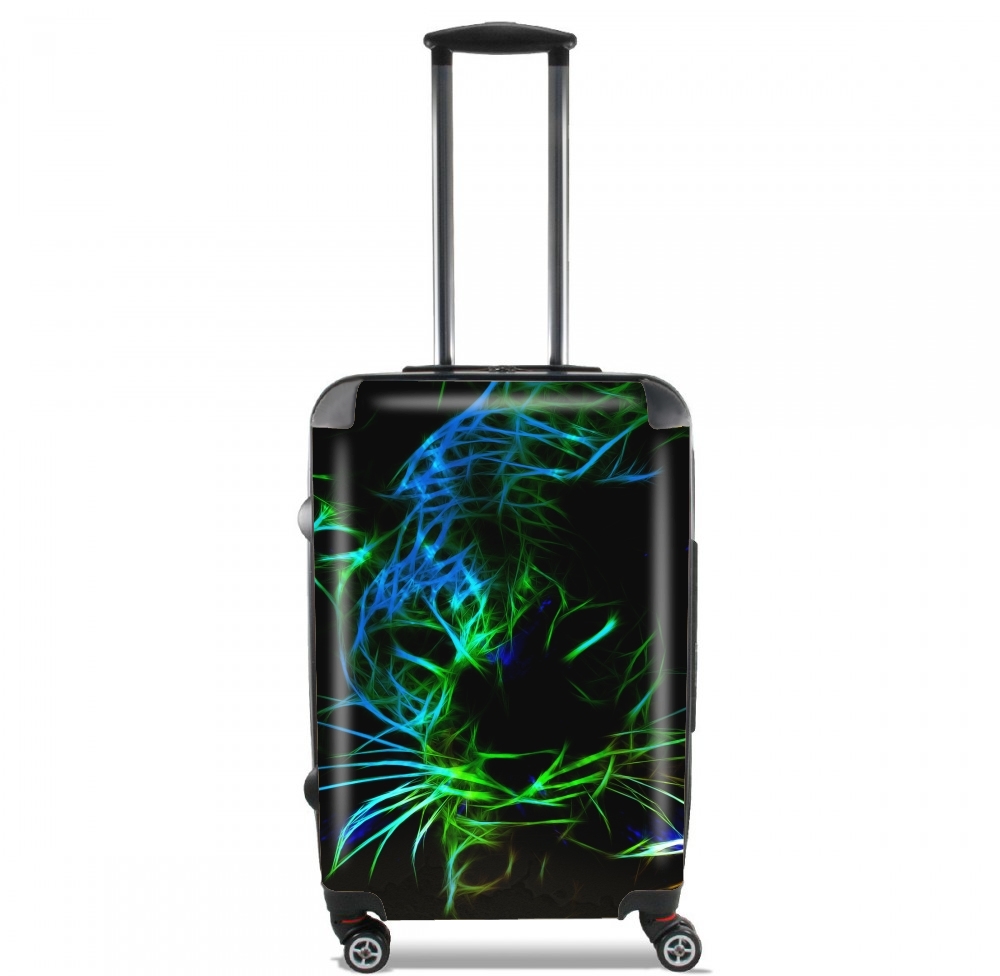 Abstract neon Leopard für Kabinengröße Koffer