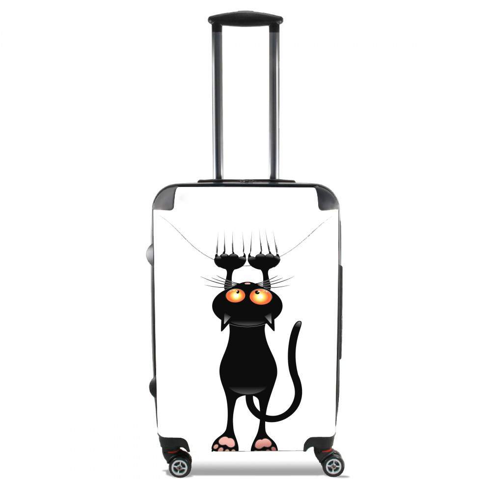 Black Cat Cartoon Hang für Kabinengröße Koffer