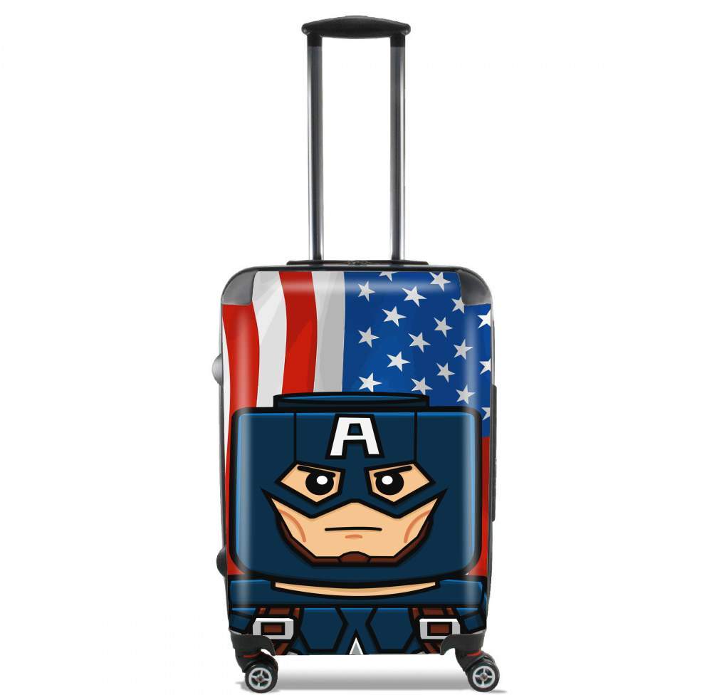 Bricks Captain America für Kabinengröße Koffer