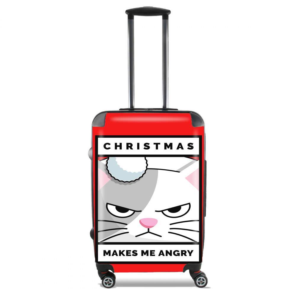 Christmas makes me Angry cat für Kabinengröße Koffer