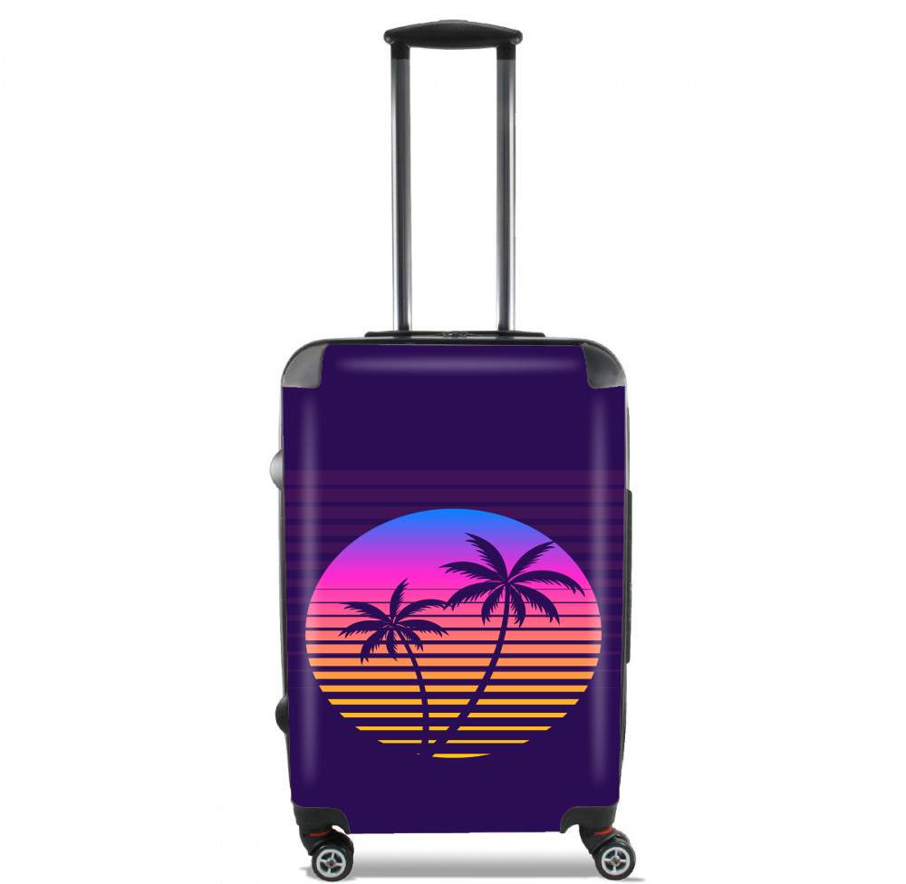 Classic retro 80s style tropical sunset für Kabinengröße Koffer