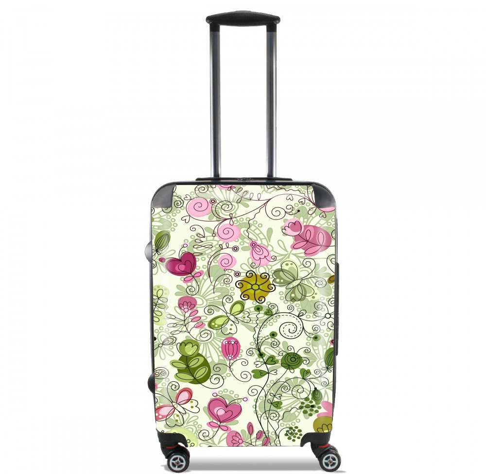 doodle flowers für Kabinengröße Koffer