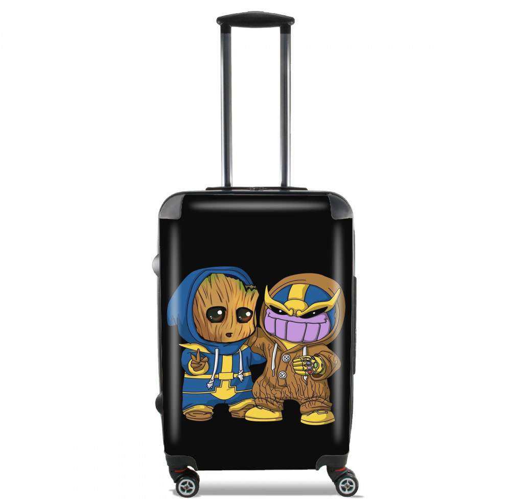 Groot x Thanos für Kabinengröße Koffer