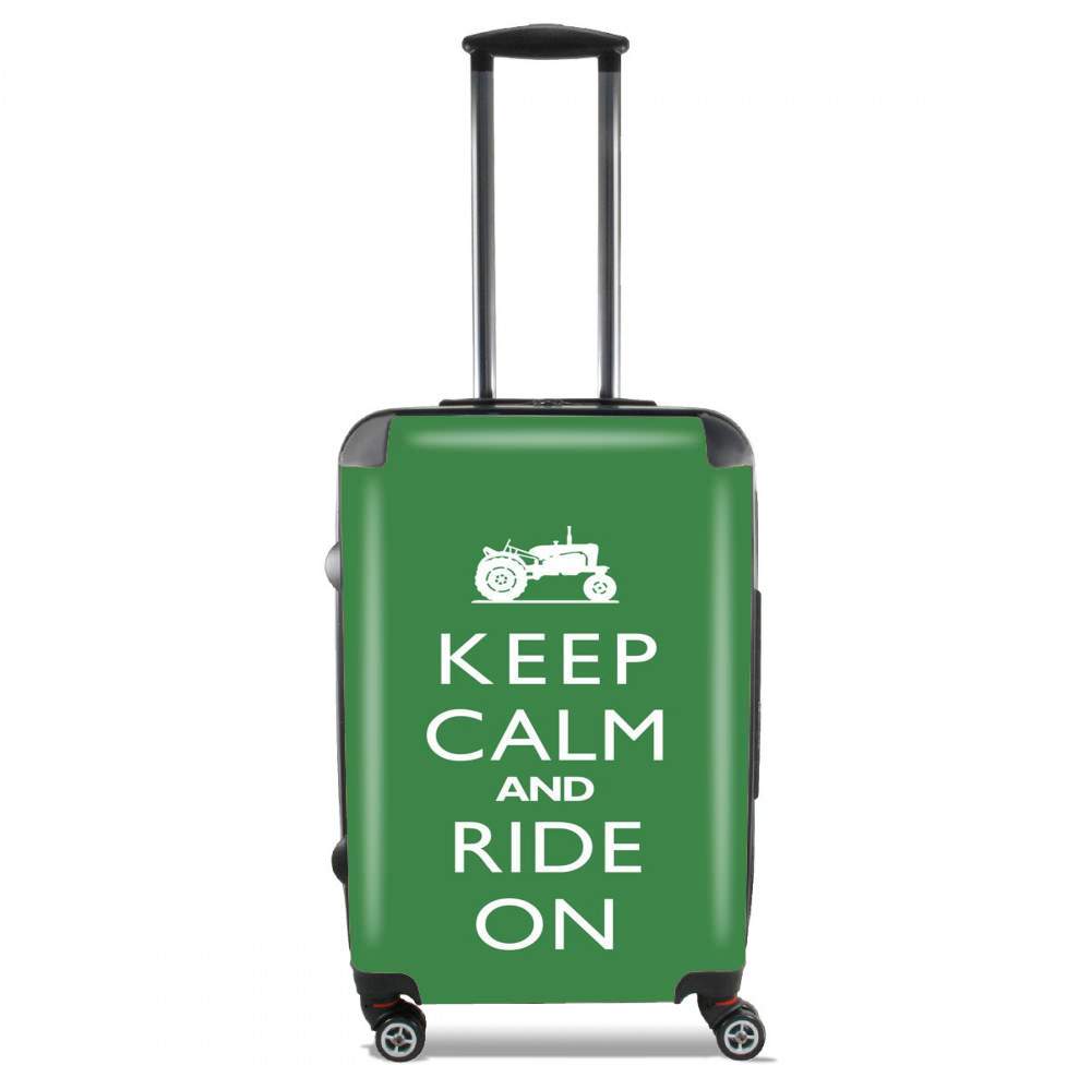 Keep Calm And ride on Tractor für Kabinengröße Koffer