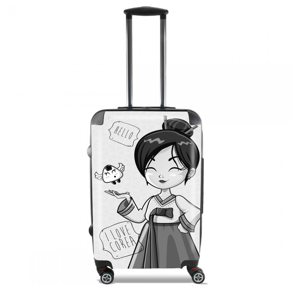 Korean girl für Kabinengröße Koffer