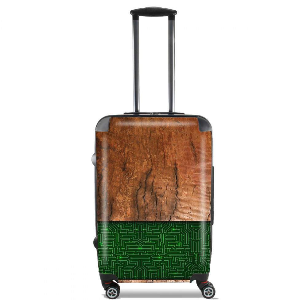 Natural Wooden Wood Oak für Kabinengröße Koffer
