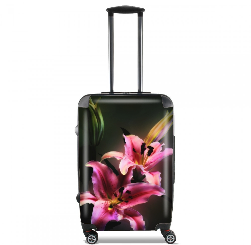 Painting Pink Stargazer Lily für Kabinengröße Koffer