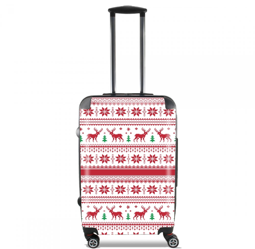 Pattern Christmas für Kabinengröße Koffer