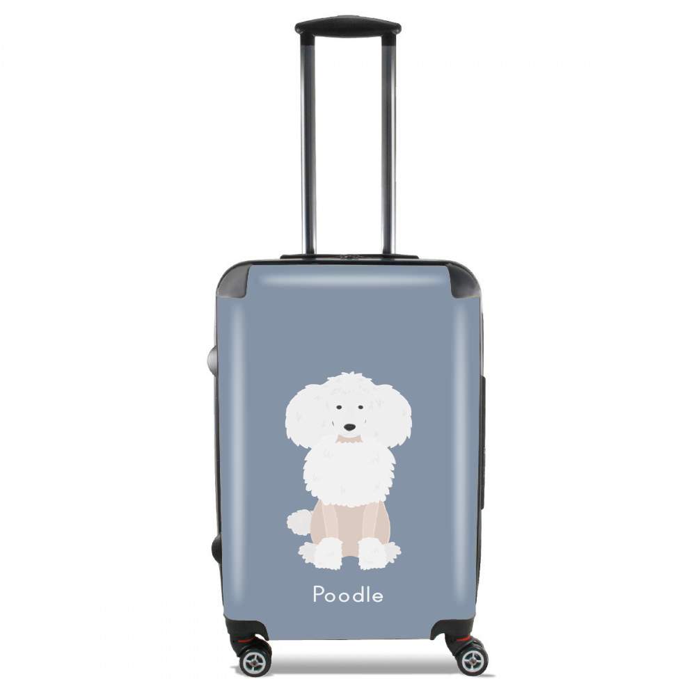 Poodle White für Kabinengröße Koffer