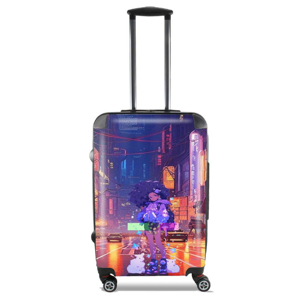 Purple girl für Kabinengröße Koffer