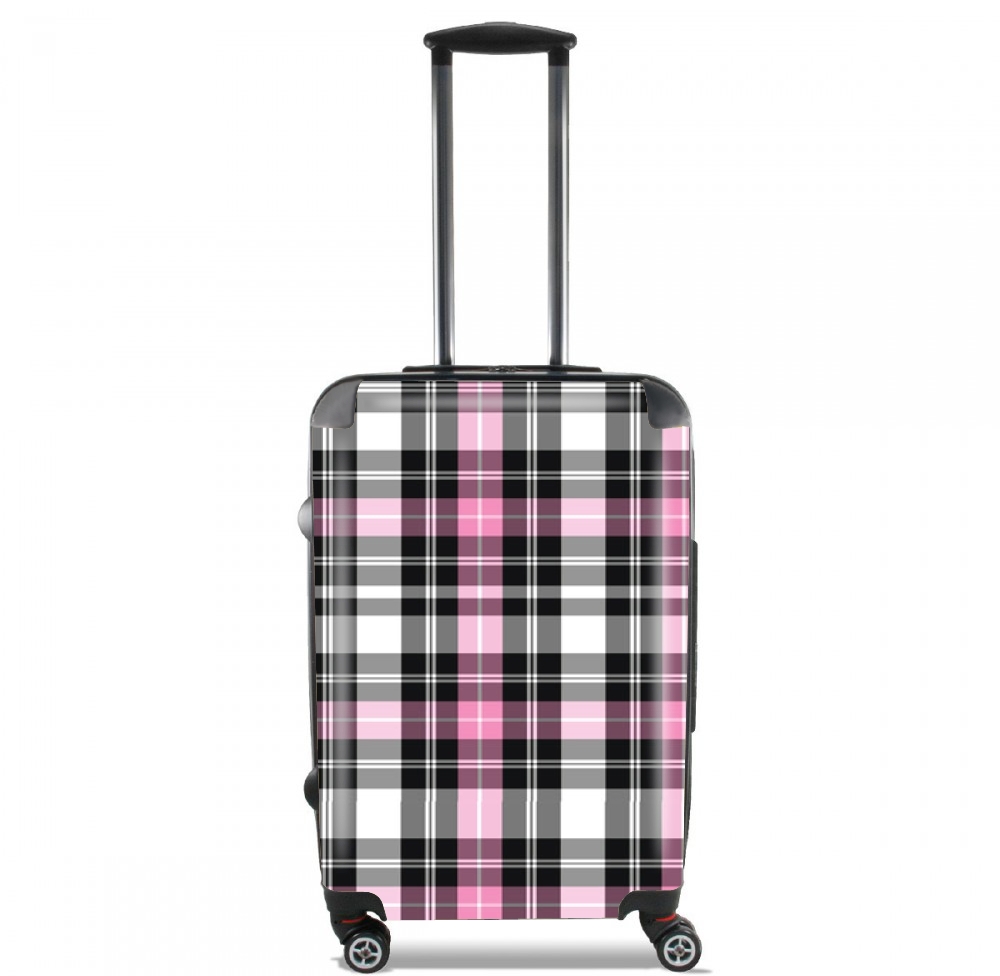 Pink Plaid für Kabinengröße Koffer