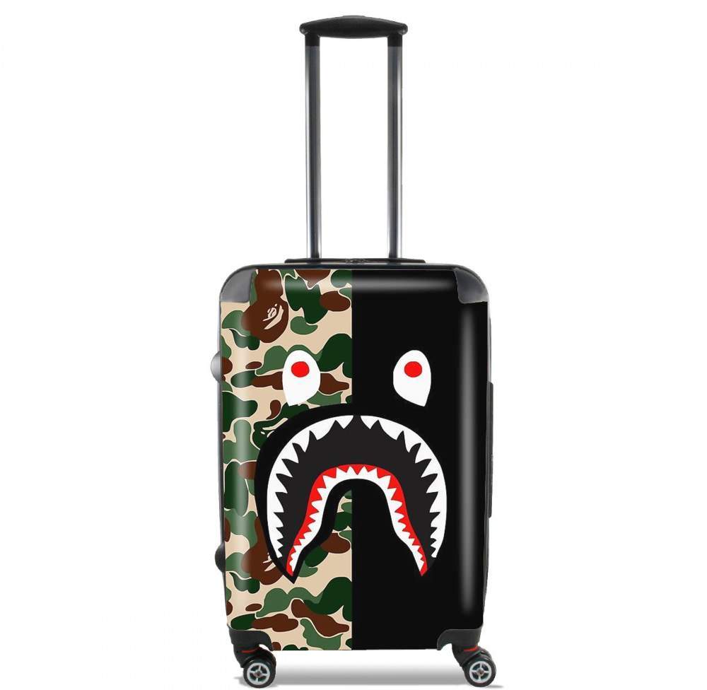 Shark Bape Camo Military Bicolor für Kabinengröße Koffer