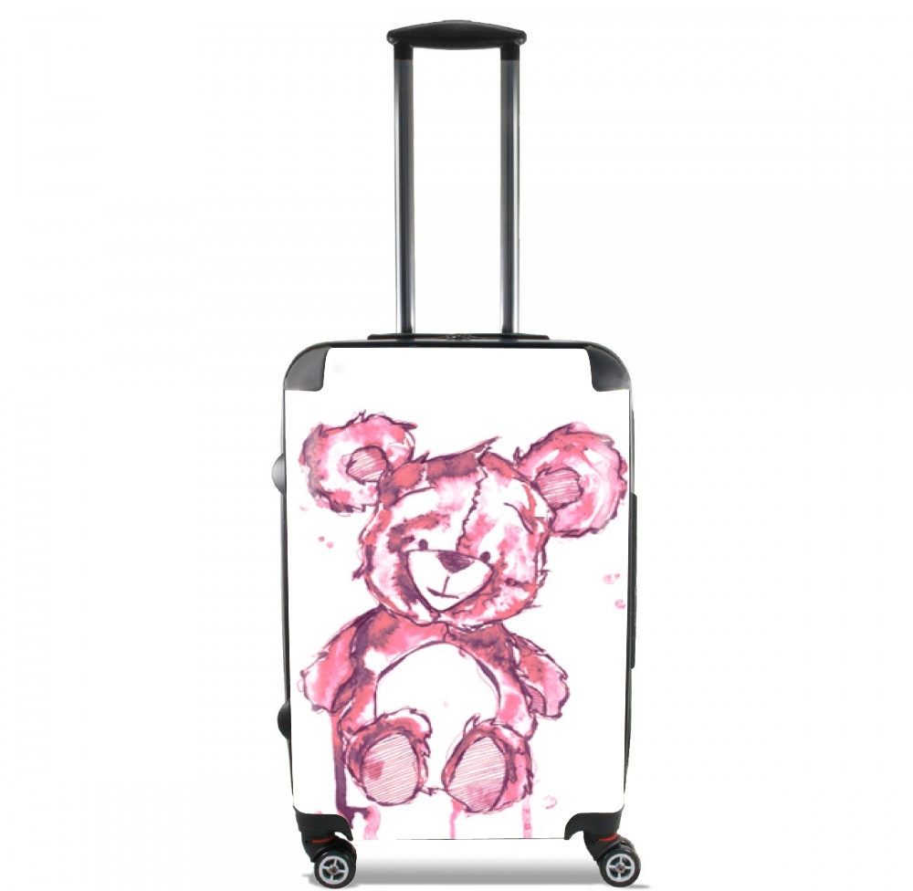 Teddy Bear rosa für Kabinengröße Koffer