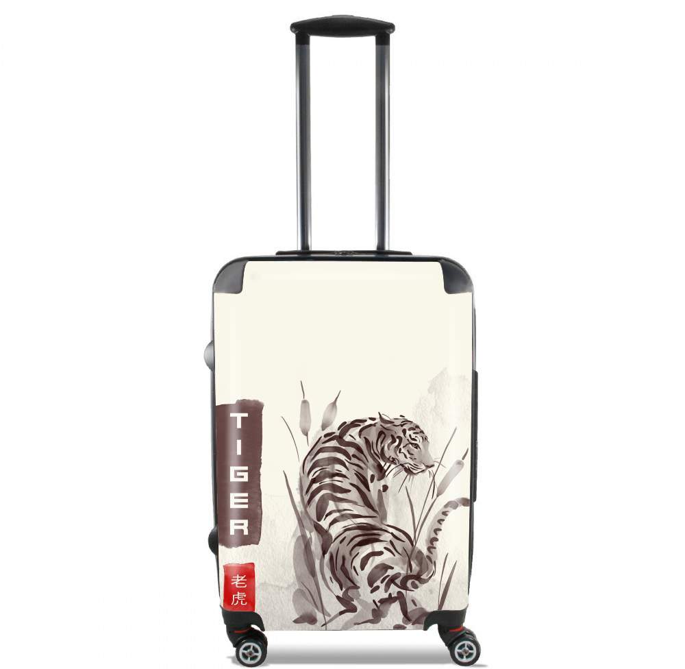 Tiger Japan Watercolor Art für Kabinengröße Koffer